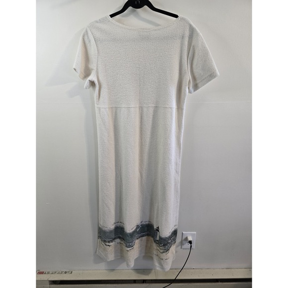 VTG D Morgan Maxi Dress S/S Cotton Blend Boucle "You do Not Walk Alone" SZ L GUC - Picture 7 of 8